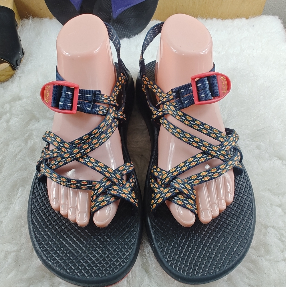 Chaco Z-Style Adjustable Sport Sandals – Black/Orange – Women’s Size 11